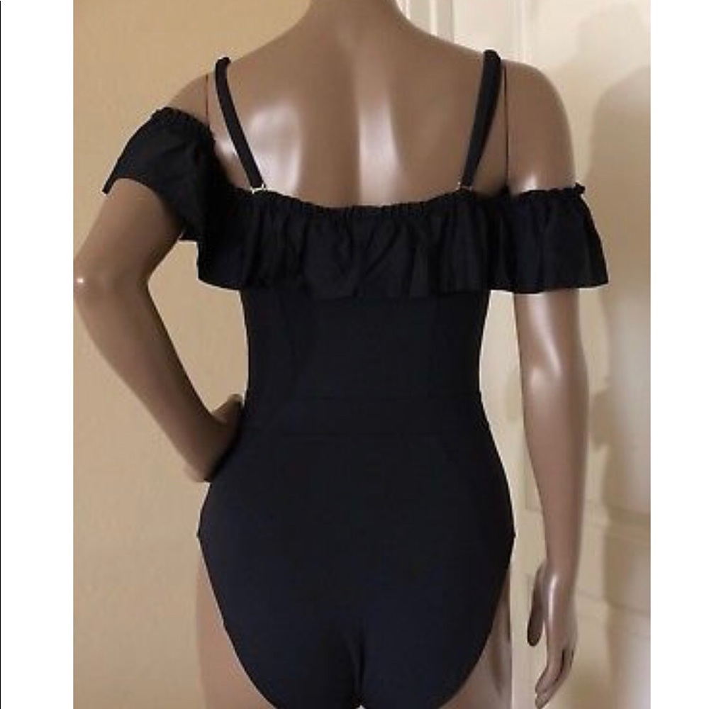 BLEU Rod Beattie Off Shoulder Ruffle Swimsuit - Picture 3 of 4